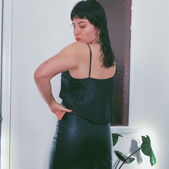 Calvin Klein Black Silky Camisole - Picture 6 of 7